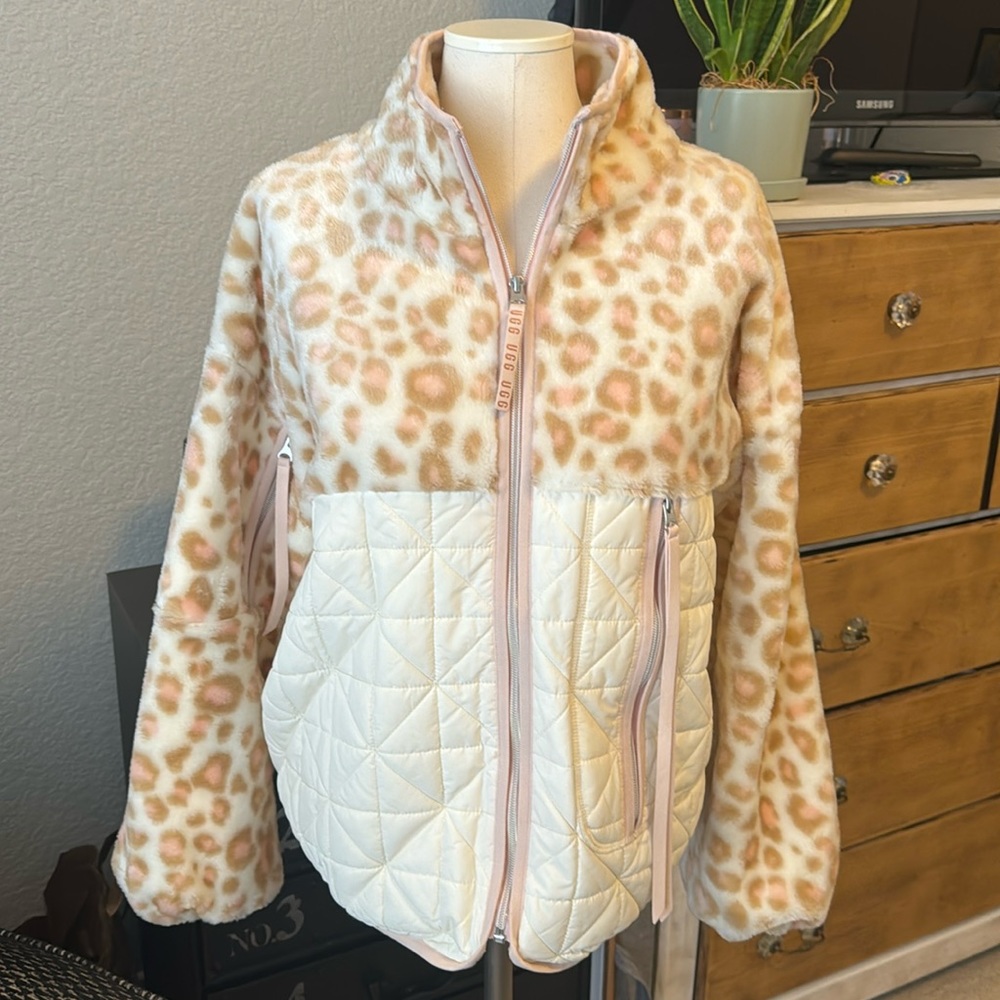 UGG fleece zip up jacket